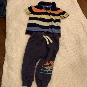 Old Navy 18-24 month polo shirt and sweat pants